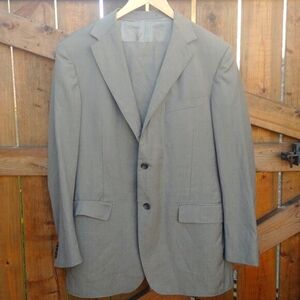 Paul Betenly Mens Mid Tan 100% Wool Jacket 42R and Pants 36R